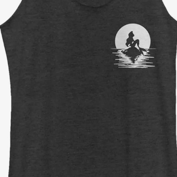 Never Worn Box Lunch Disney Little Mermaid Silhouette Tank top - Picture 3 of 3